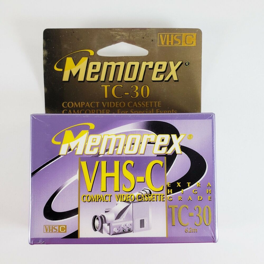 Memorex VHS-C Compact Video Cassette Extra High Grade TC 30